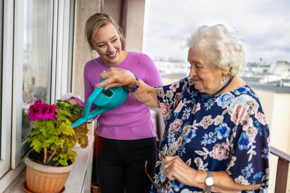 Supporting the elderly with care in their homes