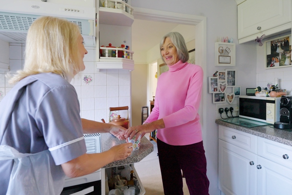 Home visits can entail even the simple things for clients